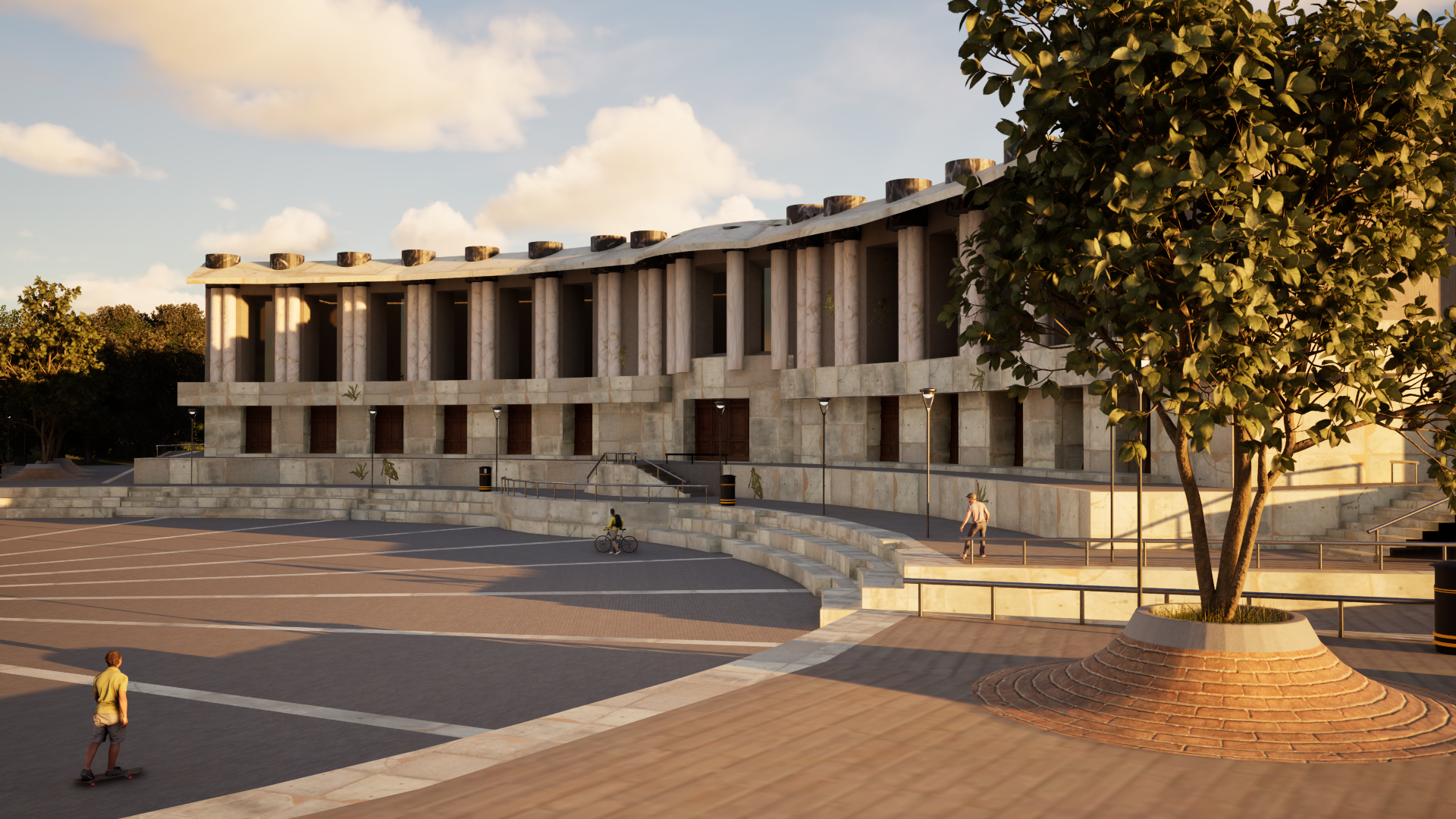3D open-world session map of Bristol skate spots for Session: Skate Sim